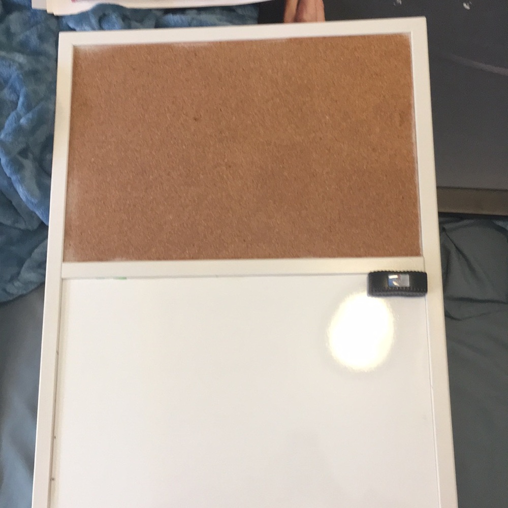 Cork board/ dry erase board